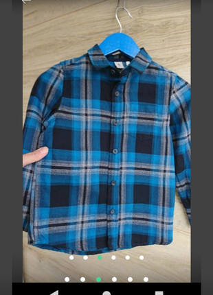 Рубашка tu 3г рубашка в клетку на мальчика