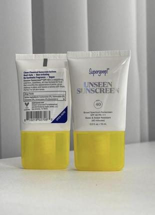 Сонцезахисний крем з спф 40 supergoop spf 40