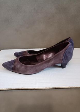 Туфли натуральная замша