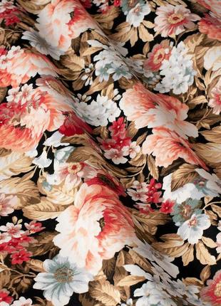 Декоративная ткань цветы тефлон