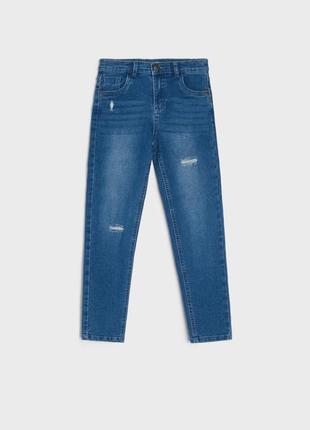 Классные крутые рваные джинсы на мальчика с потёртостями