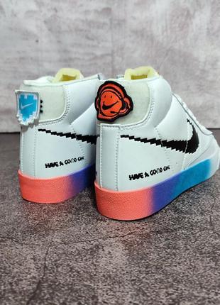 Женские кроссовки nike blazer have a good game неоновые вставки5 фото