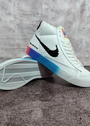 Женские кроссовки nike blazer have a good game неоновые вставки7 фото