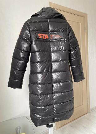 Зимняя куртка  пальто для девочки4 фото