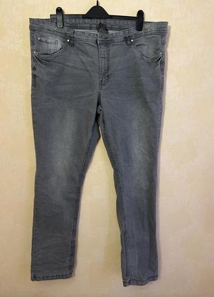 Балталл большой размер стильные серые джинсы серые джинсы штаны1 фото
