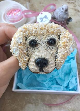 Брошка «лабрадор»