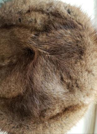 Шапка мужская из натурального меха ондатри размер xs/552 фото