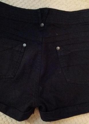 Шорты  котон черные 2