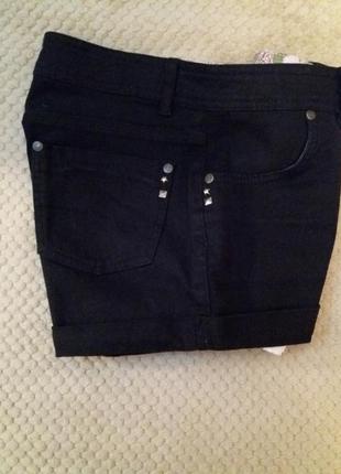 Шорты  котон черные 3