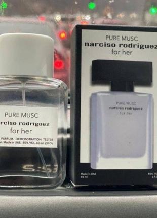 Tester duty free 60 ml narciso rodriguez for her pure musc2 фото