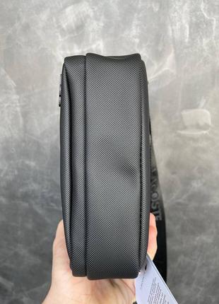 Мужская сумка lacoste черная барсетка / сумка на плечо8 фото