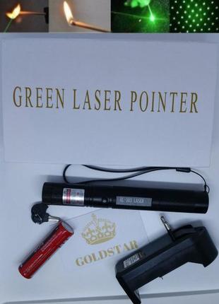 Лазерна указка green laser pointer jd-30310 фото