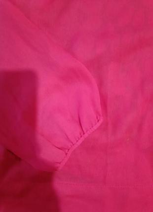 Ярко розовая блуза4 фото