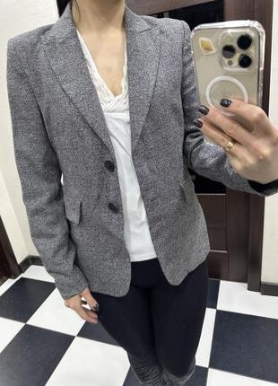 Massimo dutti серый пиджак блейзер 36 р-р2 фото