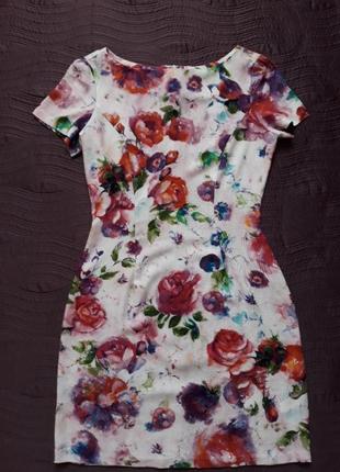 Яскраве літнє плаття з натуральної тканини.2 фото