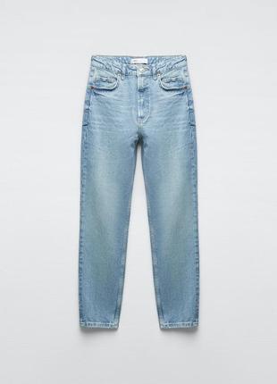 Zara comfort mom-fit trf jeans5 фото