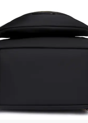 Рюкзак женский черный + сумка поясная из нейлоновой ткани5 фото