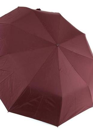 Женский бордовый зонт полуавтомат складной 9 спиц антиветер с рисунком города внутри 713/25 фото