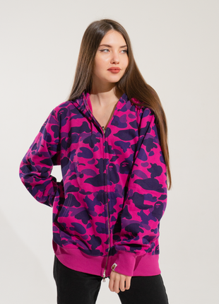 Purple camo hoodie bape new arrivals