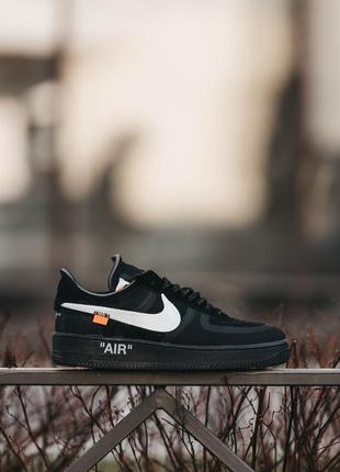 Женские кроссовки nike air force 1 x off-white black white 36-374 фото