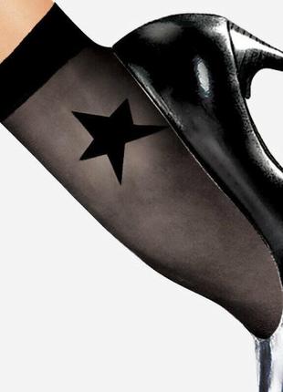 Модні жіночі шкарпетки lores "black star" 20 den5 фото