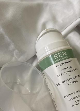 Ren 150 ml гель для умывания evercalm gentle cleansing gel,