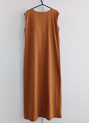 Платье -бюстгалтер бежевого цвета длины миди uniqlo , l9 фото