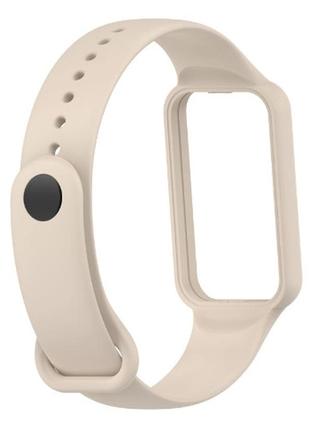 Силиконовый ремешок для amazfit band 7 ivory white