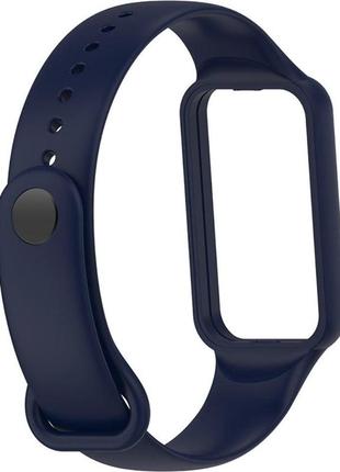 Силиконовый ремешок для amazfit band 7 dark blue