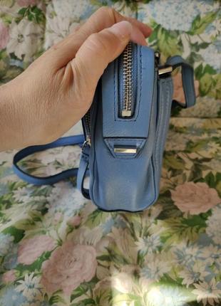 Жіноча шкіряна крос-боді сумка,відомого бренду dkny.7 фото