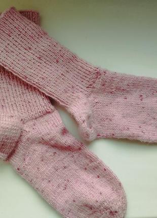 Носки вязаные детские шерсть1 фото