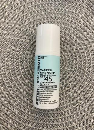 Увлажняющий крем с гиалуроновой кислотой peter thomas roth water drench hyaluronic hydrating moisturizer spf 45, 5 ml