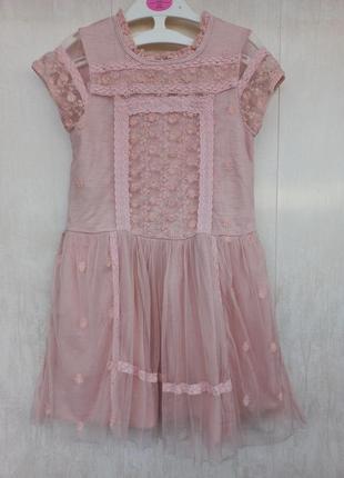 Зефирное фатиновое платье