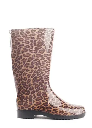 Жіночі гумові чоботи леопард2 фото