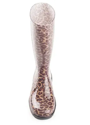 Жіночі гумові чоботи леопард3 фото