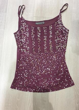 Майка в паетки