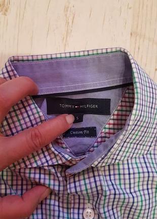 Натуральная рубашка в клетку tommy hilfiger 5