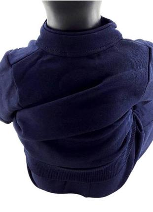 Спортивний костюм дитячий туреччина 1 рік з флісом теплий трикотажний для дівчинки темно-синій4 фото