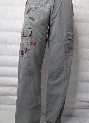 Винтажные качественные джинсы карго1 фото