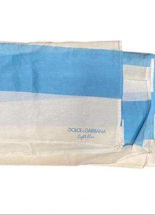Шарф платок палантин dolce & gabbana light blue