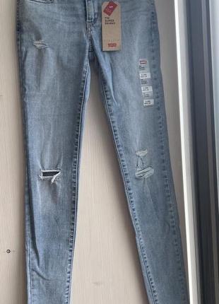 Оригинальный джинсы levis 710 super skinny2 фото