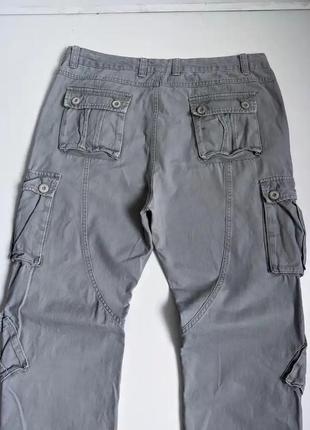 Винтажные карго брюки с утяжками8 фото
