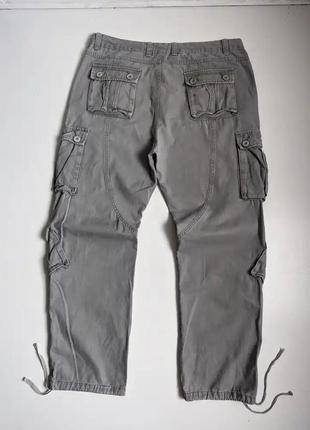 Винтажные карго брюки с утяжками7 фото