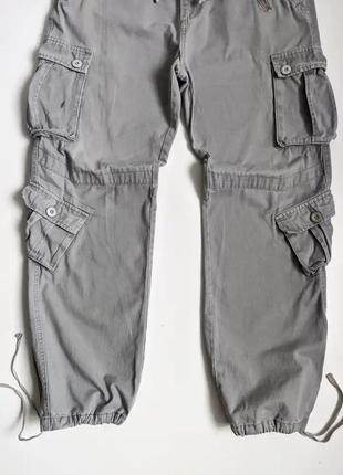 Винтажные карго брюки с утяжками4 фото