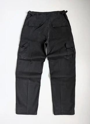 Винтажные карго брюки черные2 фото