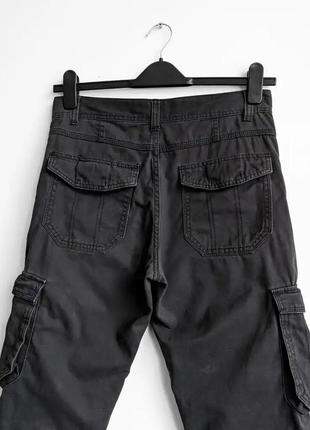 Карго брюки черные винтажные1 фото