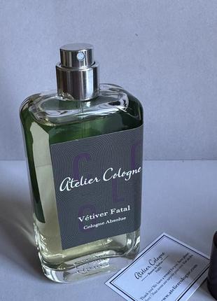 Atelier cologne vetiver fatale одеколон оригинал!7 фото