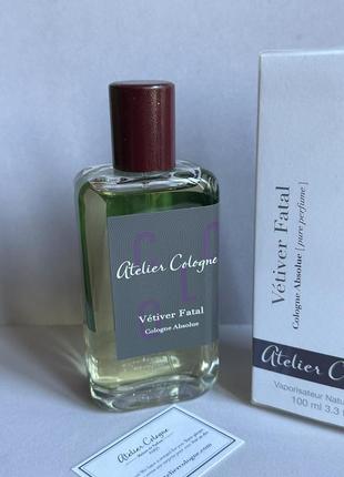 Atelier cologne vetiver fatale одеколон оригинал!6 фото