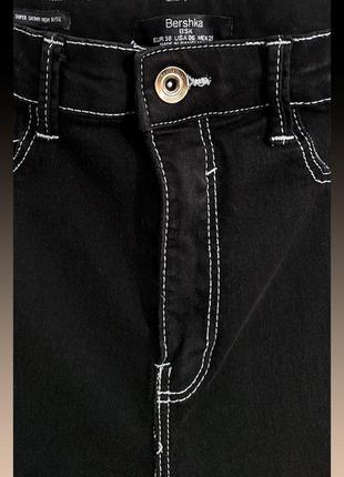 Джинсы скинни с высокой посадкой bershka denim jeans3 фото