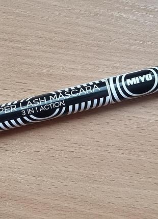 Туш для вій super lash mascara "подовження розділення догляд"  miyo